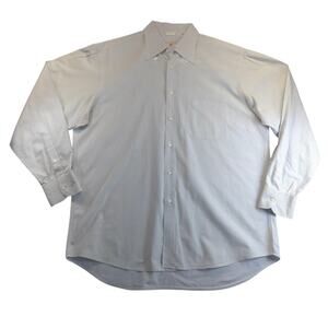 Vtg Luciano Barbera Mens Dress Shirt Made In Italy Size‎ XL Designer Vintage
